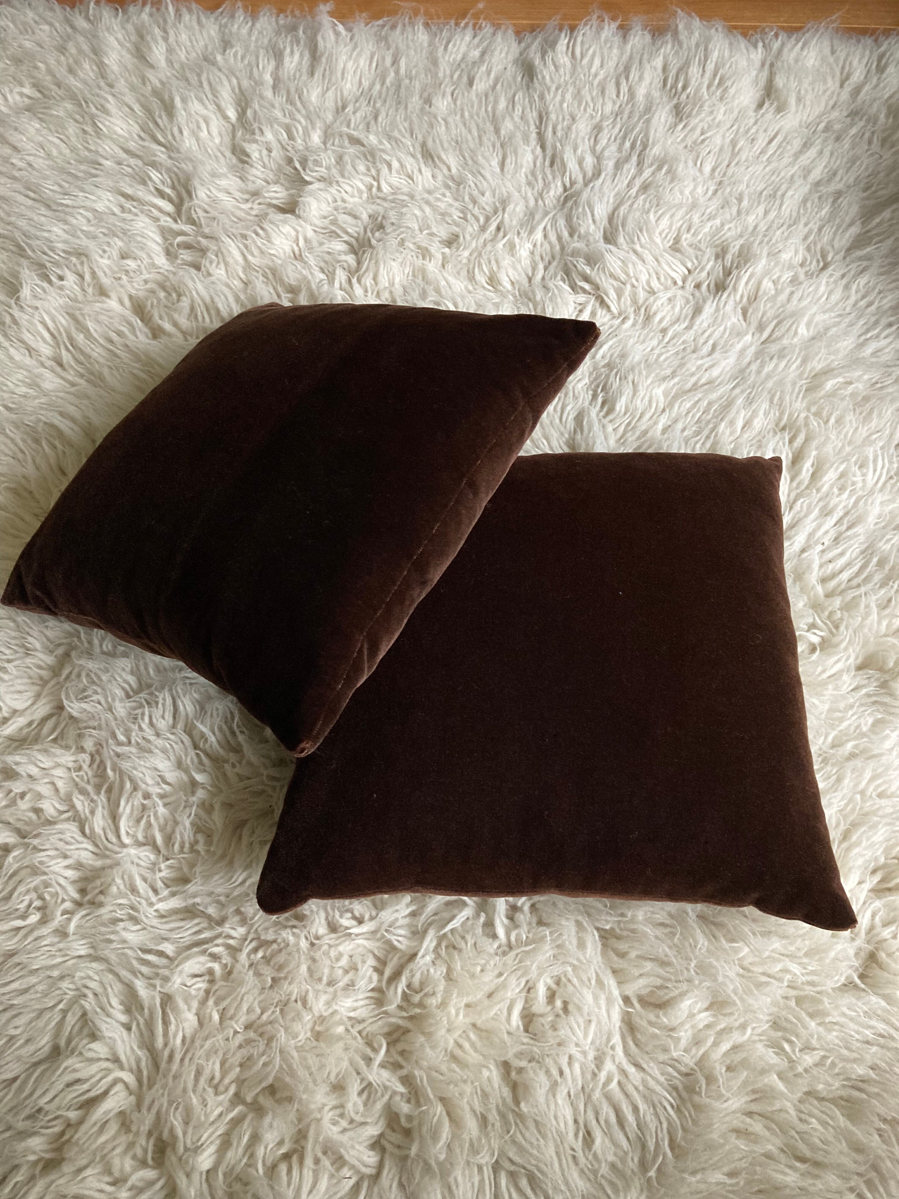 Coussin velours vintage