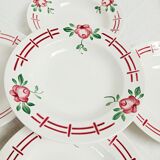 Set de 5 assiettes creuses Digoin Castille