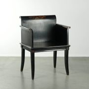 Black wooden chair / side chair from the 20th century in Asian style