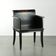 Black wooden chair / side chair from the 20th century in Asian style