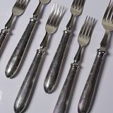 Antique Mappin & Webb silver plated dessert or dessert forks