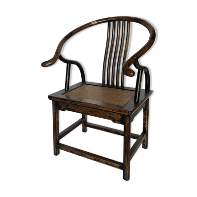 Fauteuil chinois fer à cheval