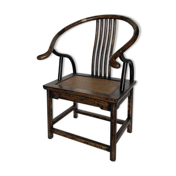 Fauteuil chinois fer à cheval