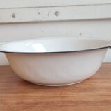 Enamelled sheet metal basin