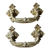 Pair of handles XIXth bronze