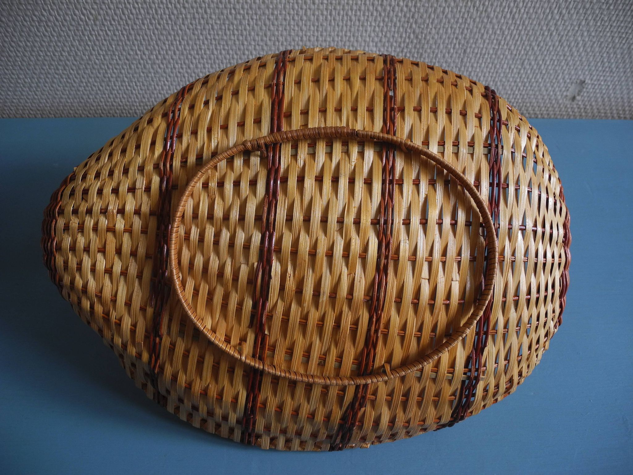 vintage wicker duck basket rattan basket