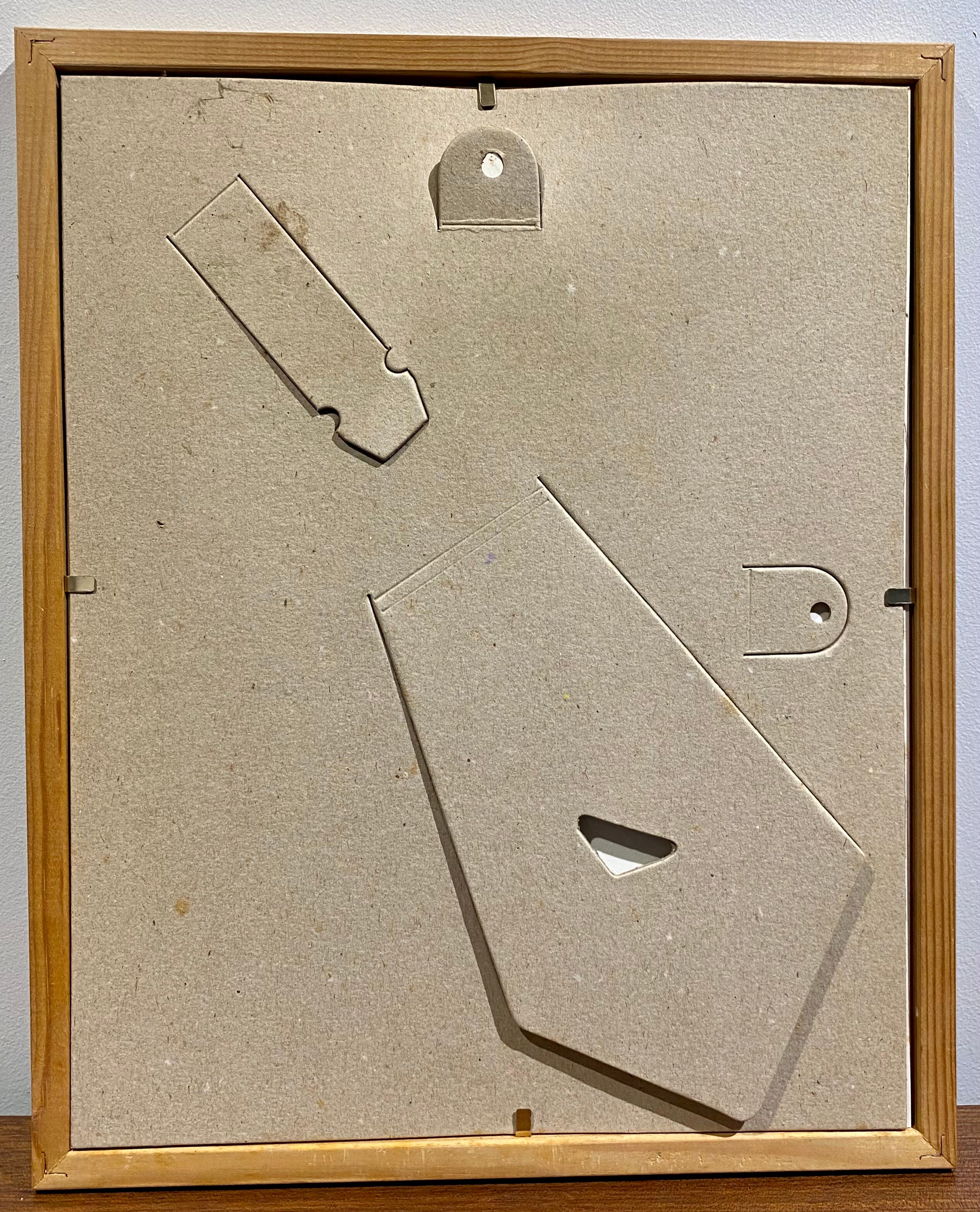 Framed botanical board, Marguerite