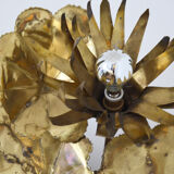 Wall light water lily brass 70s