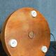 Old solid turned wooden lamp base