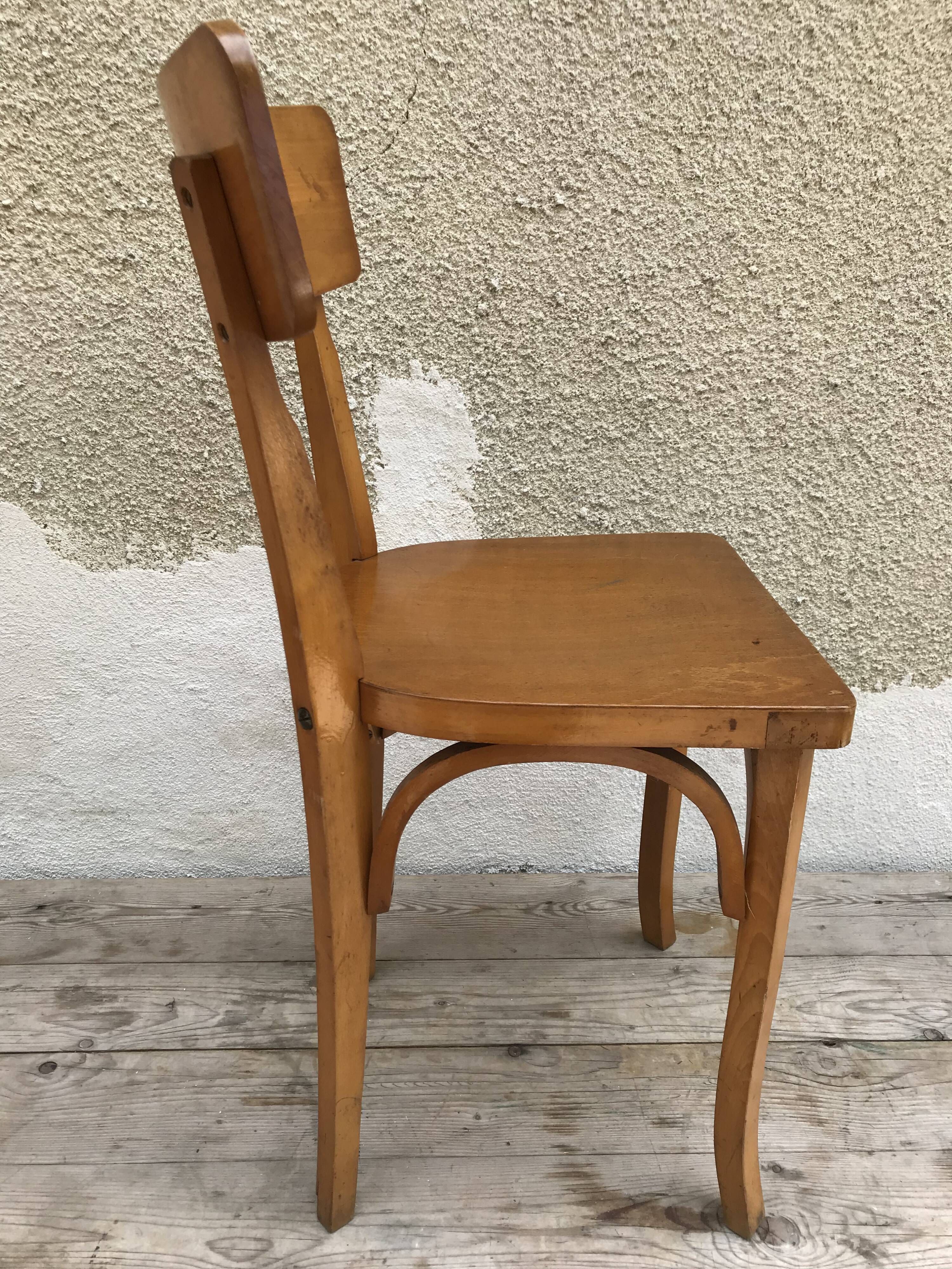 Pair of old bistro chairs 70s Vintage