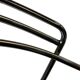 4 chaises minimalistes en fil d'acier chromé, années 80