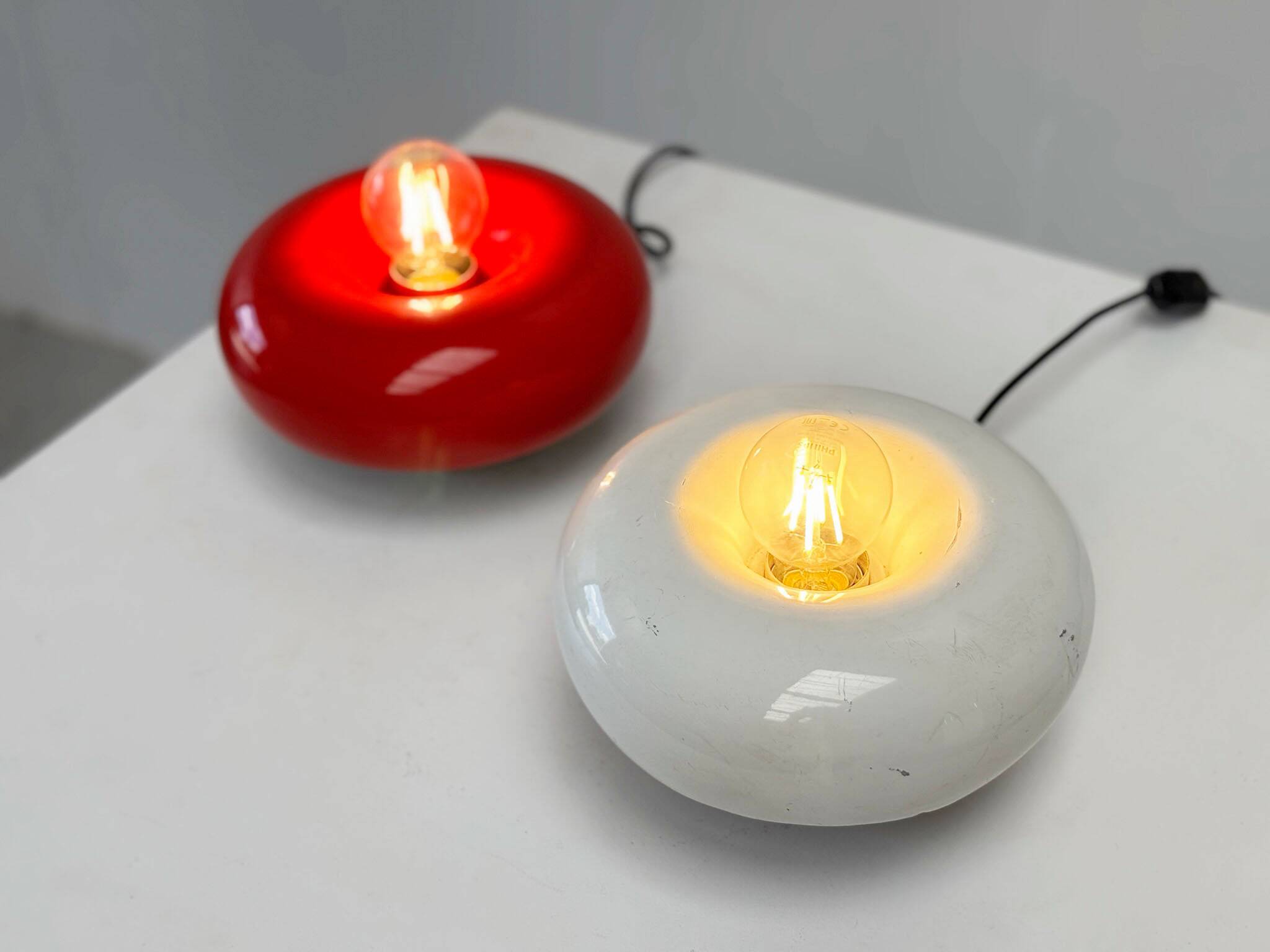 Set of two Ingo Maurer POX lamps