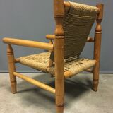 2 x Abaca French rope armchairs