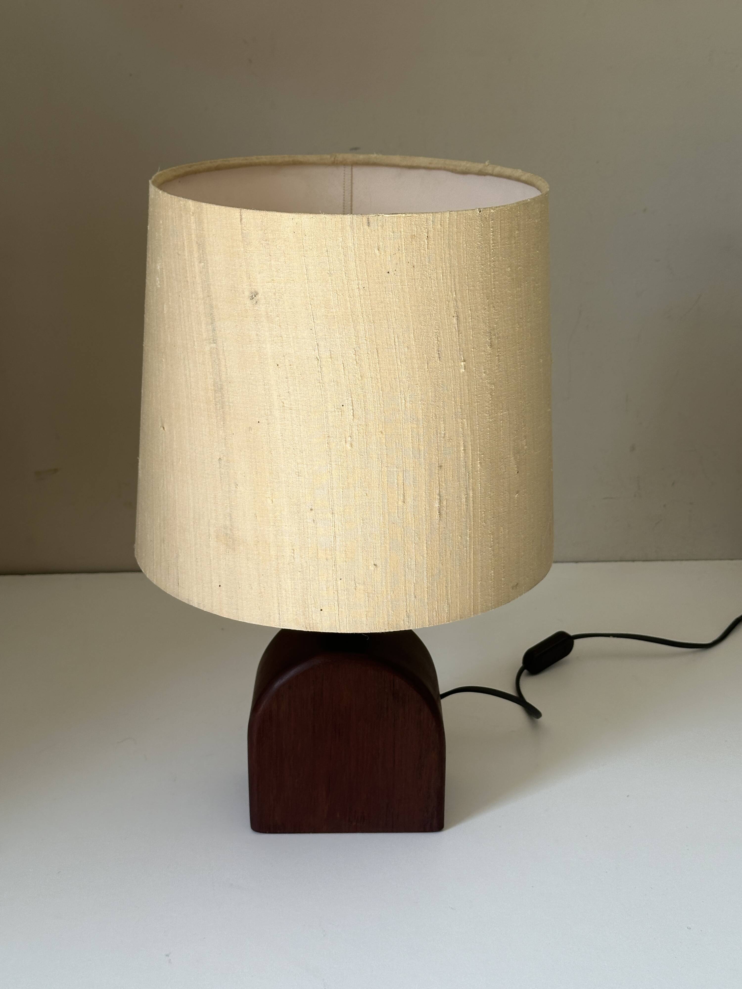 Vintage teak lamp, 60s design