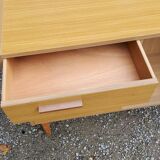 Chest of drawers of the 60s/70 feet spindles
