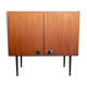 Piece of teak, brass and leather furnitur, Sab brand 1960