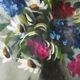 Still life with daisies and flowers in vase