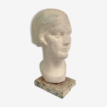 Vintage plaster head