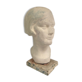 Tête en plâtre vintage