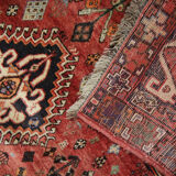 Vintage Persian Qashqai Handmade Wool Shiraz Rug- 119x243cm
