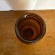 Vintage henkel amber molded glass vase, 1960s, germany