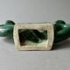 woven ceramic candlestick, slip, 1970s, Vallauris