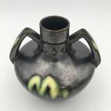 Art Deco vase in glazed ceramics, by Gustave De Bruyn, numbered - 1920s-1930s