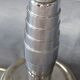 Lamp chrome with Lampshade to hair metal
