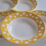 Set of 6 Digoin earthenware plates