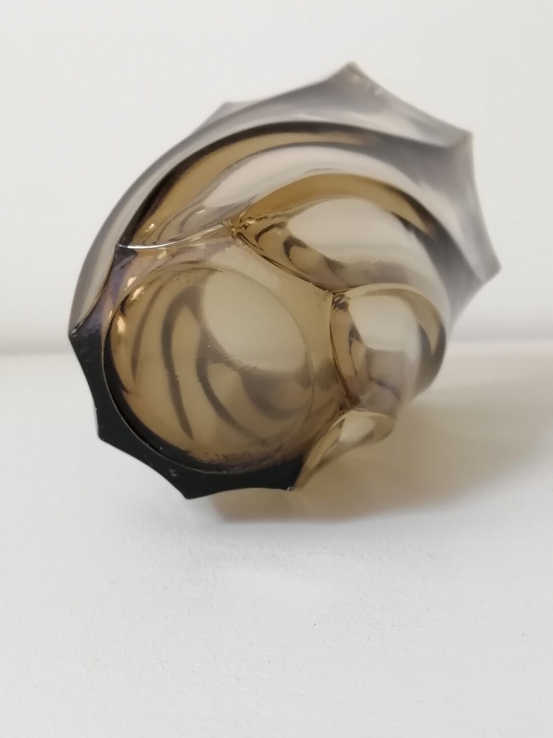 Smoked glass vase
