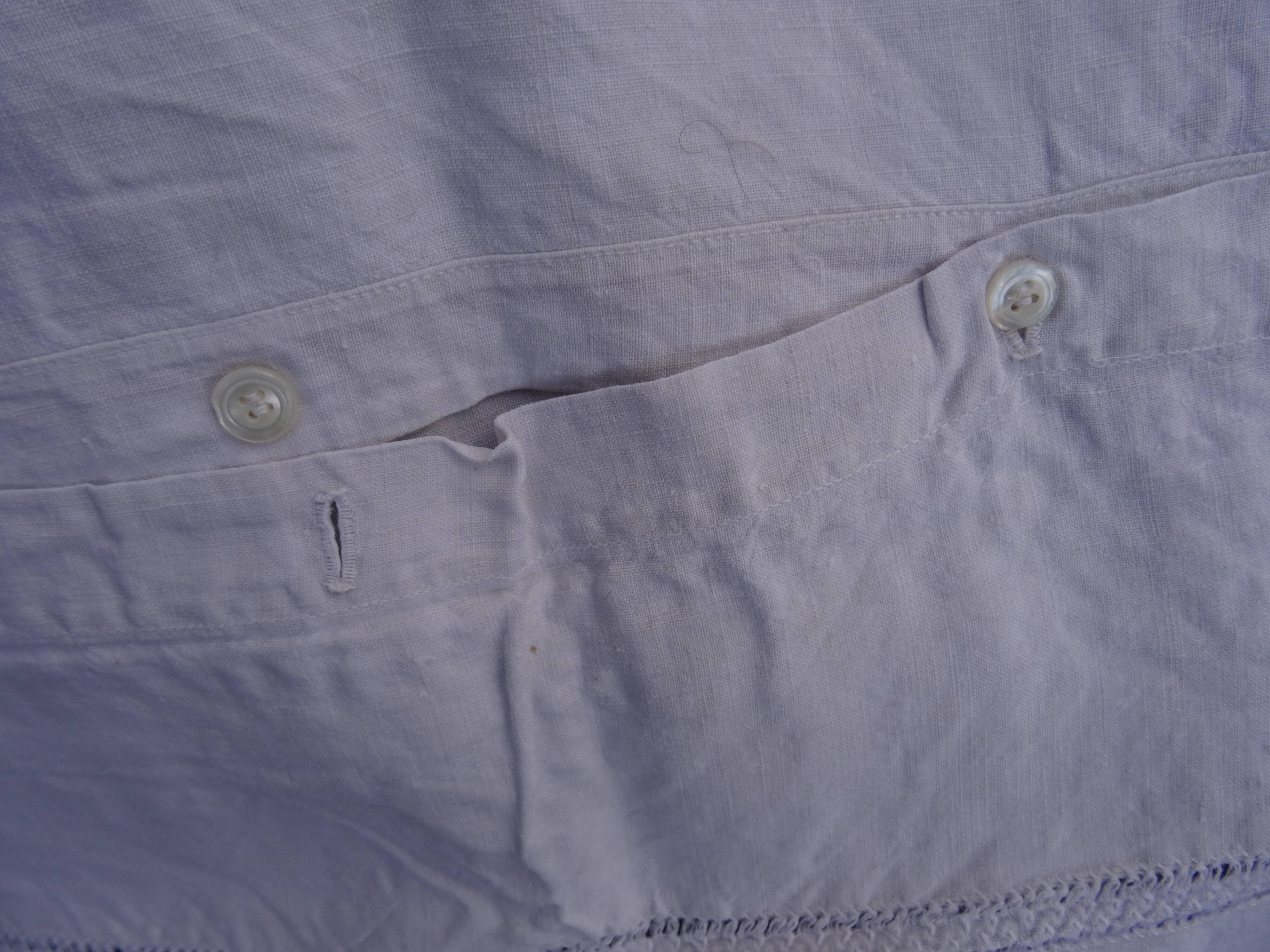 Pair of pillowcases in old linen in early 1900