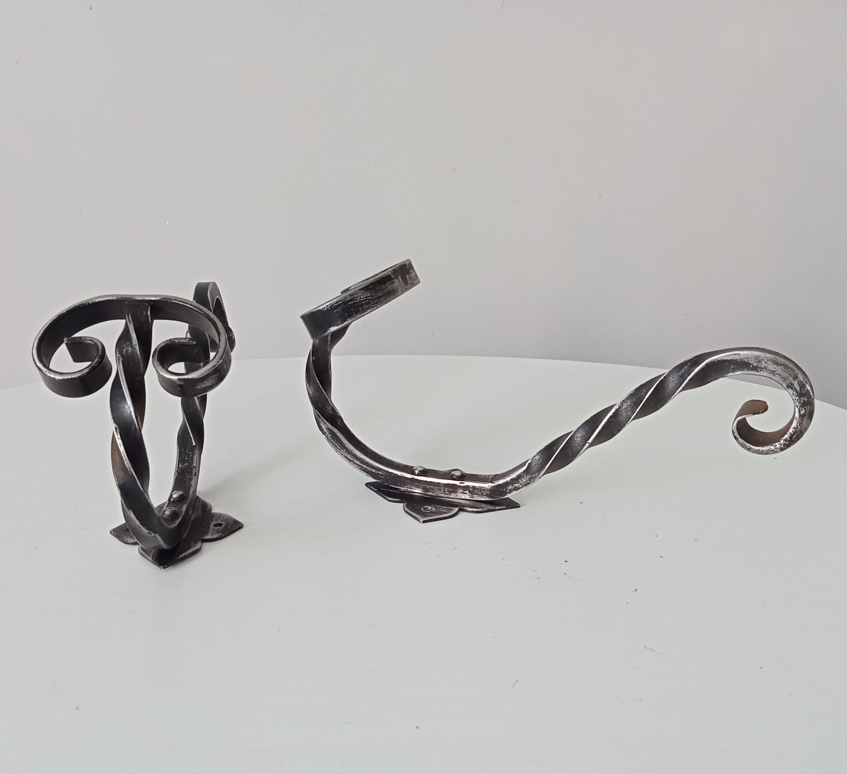 2 vintage coat rack hooks 50s-60s
