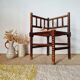1950s turned wooden corner chair