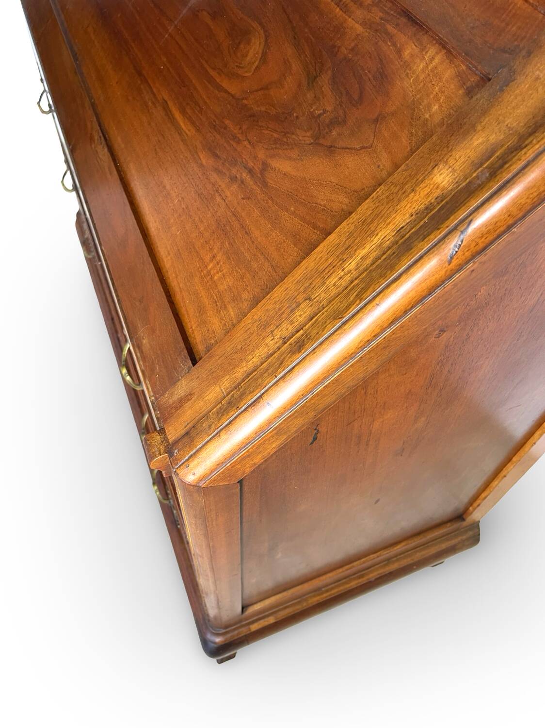 Antique Italian secrétaire in solid walnut, 1920s/1930s.