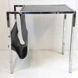Table d'appoint porte-revues vintage 1970