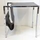 1970 vintage magazine rack side table