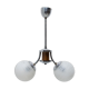 Suspension art déco chromé et bois, vers les années 1930