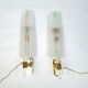 Pair of large wall lamps by Andre Arbus & Veronese, 1950s