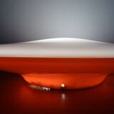 ARTEMIDE 1980 oval design wall light by Patrick Jouin orange/white 1