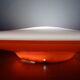 ARTEMIDE 1980 oval design wall light by Patrick Jouin orange/white 1