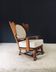 Brutalist Oak Wingback Lounge Chair, Netherlands, 1950s