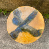 Southern France stool in glazed ceramic