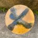 Southern France stool in glazed ceramic