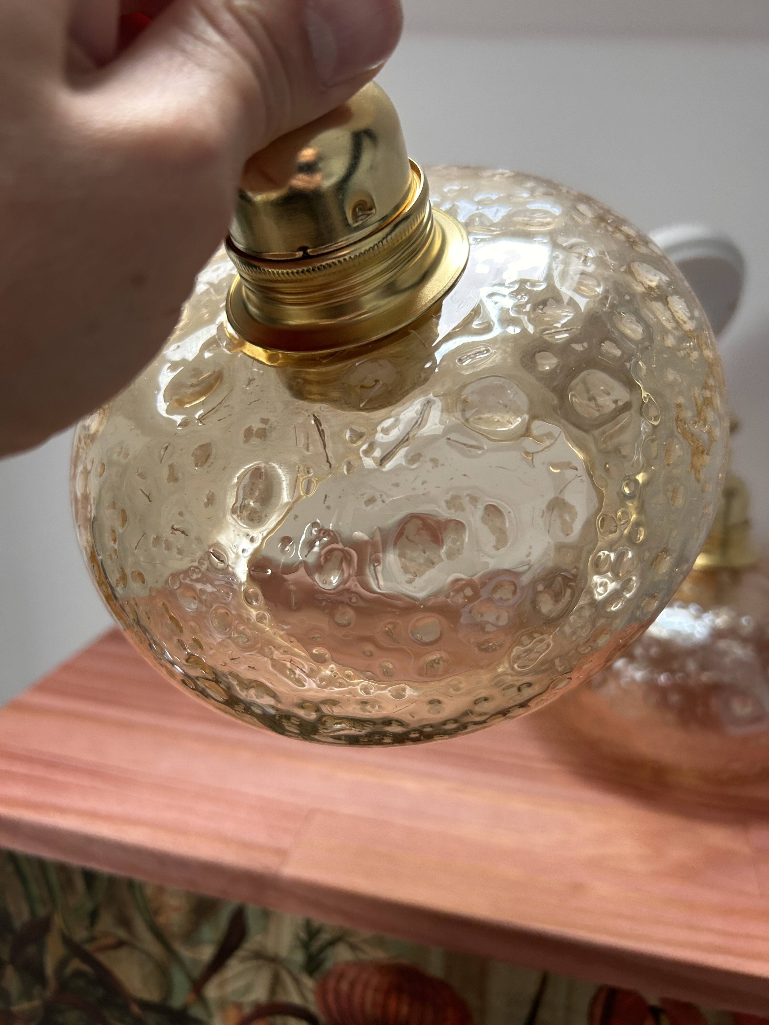 Pair of golden wall lights