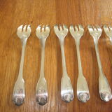 12 forks with cake christofle model shell