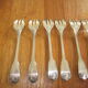 12 forks with cake christofle model shell