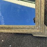 Antique mirror in Napoleon III style, richly carved gilded frame, 19th century