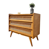 Rattan chest of drawers feet compass