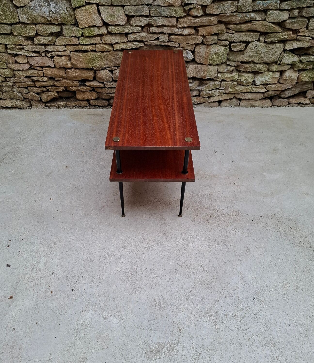 Coffee table with two tiers