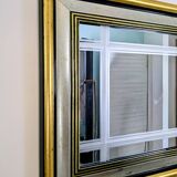 Antique mirror with a gold frame, classic elegance 49 x 38 cm